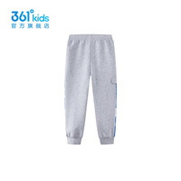 361°【商城同款】童装男童针织长裤年春季小童裤子 浅瓦花灰 130