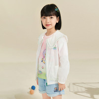 PawinPaw卡通小熊童装年夏季女童儿童娃娃领薄外套 米白色/39 160