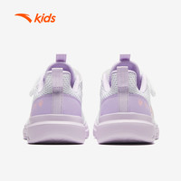 ANTA KIDS安踏儿童女大童跑鞋2025夏季透气防滑耐磨中大童跑步运动鞋 象牙白/婴儿粉/一度灰-9 35码