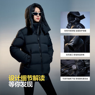 波司登（BOSIDENG）羽绒服女新款泡芙长款连帽宽松廓形轻柔蓬感厚外套   170/92A