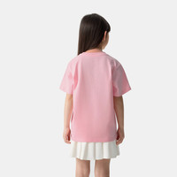Gap女幼童大童2025春季新款纯棉胶印字母logo短袖T恤儿童装上衣