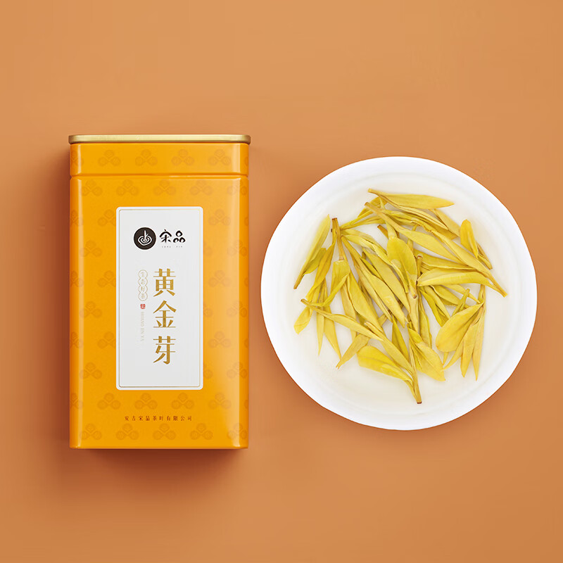 宋品2025新茶绿茶茶叶特级黄金芽黄金叶装