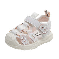 托姆贝克（ThomBaker）婴儿学步鞋男女宝宝夏季凉鞋婴幼儿软底防滑鞋1-3岁儿童夏季款 A08粉色 15 (内长12cm) 适合脚长11-11.5