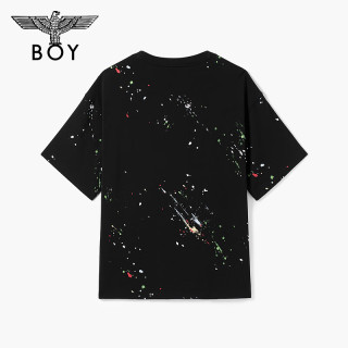 BOY LONDON 25夏季男女同款星空经典翅膀休闲时尚潮牌短袖T恤N01800 黑色 S