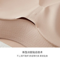 欧迪芬内衣女文胸无痕夏季薄款无钢圈聚拢背心式运动美背胸罩 肤色+肤色 4XL