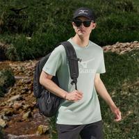 美津浓 Mizuno户外短袖T恤男速干透气圆领印花上衣 绿色  M 