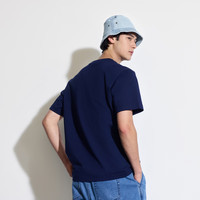 Gap男女装夏季字母logo短袖T恤百搭上衣 海军蓝 466766 XS (165/84A) 亚洲尺码