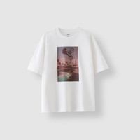 Gap男女装夏季字母logo短袖T恤百搭上衣 白色 463239 3XL (185/108A) 亚洲尺码