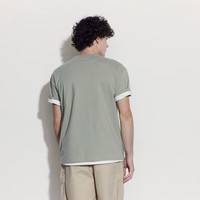 Gap男女装夏季字母logo短袖T恤百搭上衣 水绿色 465796 3XL (185/108A) 亚洲尺码