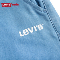 Levi's 李维斯童装男女童牛仔裤夏季儿童薄款灯笼裤休闲九分裤 蓝色 130 /56 【身高116-122cm】