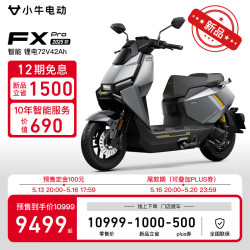 小牛电动 小牛FX Pro 智能长续航锂电电动摩托车 汽车级安全操控