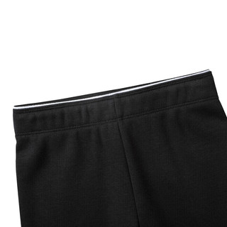 耐克（NIKE）童装男女童打底裤春秋儿童休闲长裤针织裤  正黑色/金色 120(6) 