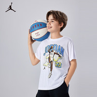 NIKE JORDAN 耐克AJ童装男童短袖t恤2025夏季新款23号乔丹印花儿童短t 【建议身高158-170cm】