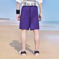 NIKE 3BRAND 耐克男童短裤【速干排汗】2025夏季弹力儿童运动裤 牵牛花紫【速干排汗】 160 /69 【身高158-170cm】