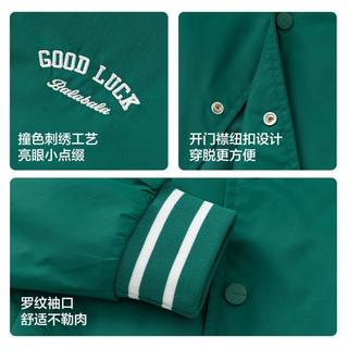 拼色棒球服儿童外套男童女童童装2025春装绣花休闲上衣潮