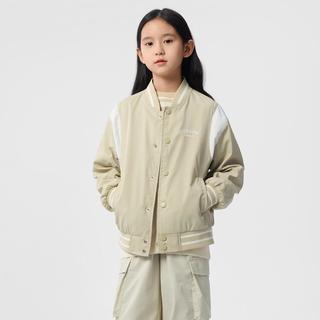 拼色棒球服儿童外套男童女童童装2025春装绣花休闲上衣潮