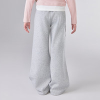 笛莎（DEESHA）童装儿童女童裤子2025夏季中大童时尚针织伞兵工装裤 浅灰 150