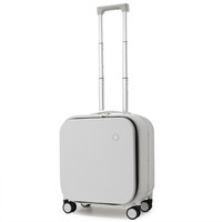 米熙 mixi前置开口18寸登机箱女铝框拉杆旅行箱子小型轻便侧开行李箱男