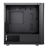 先马(SAMA) 平头哥M8 游戏办公小型电脑机箱(玻璃侧透/支持MATX主板/顶部240水冷位) M8黑色+4个棱镜4PRO主板同步ARGB风扇