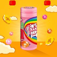 彩虹糖30g*12瓶原果酸劲味混合糖果味脆皮儿童休闲零食礼盒