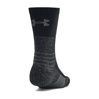安德玛（UNDERARMOUR）All Weather男女情侣运动羊毛混纺中筒袜-1双装1387068 001