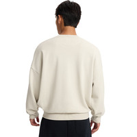 安德玛（UNDERARMOUR） Icon男女同款高克重圆领运动休闲卫衣1386548 峰顶白110 M