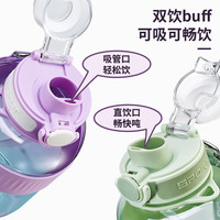 爱仕达（ASD）吨杯吨桶大肚塑料运动杯Tritan材质1.2L大容量 RWP12B21JD-G 浅绿色 1200ml