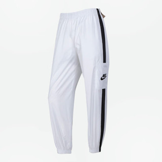 耐克（NIKE）女运动裤 春秋梭织束脚休闲裤 宽松简约 CJ7347-100 白 XL