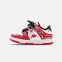 Kappa Kids卡帕童鞋运动鞋四季款篮球鞋舒适儿童休闲鞋潮牌百搭鞋子 红色 27