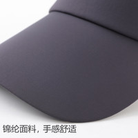 森马 Semir防晒帽男士遮阳帽防紫外线鸭舌帽子太阳帽空顶帽夏季登山运动跑步 黑色