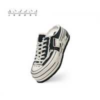 xVESSEL【陆虎同款】双侧标穆勒半拖内增高松糕帆布鞋拖鞋夏季 双标穆勒鞋 熊猫 45