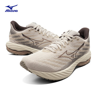 美津浓（MIZUNO）25年【WAVE RIDER 28】运动跑步男女鞋子缓震耐磨透气跑步鞋 61/白色/绿色/黑色 37