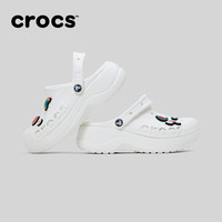 Crocs卡骆驰贝雅云彩洞洞鞋女沙滩鞋户外凉鞋拖鞋|208186 黑色套装 40
