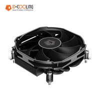 ID-COOLING 下压式CPU风冷散热器 4热管 30mm高 适用LGA1200/1700/115X平台 ITX NAS机箱 IS-30i BLACK