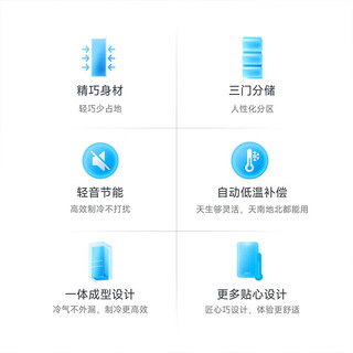 小米 Xiaomi BCD-430WSMP 430L 冰白色 三门冰箱