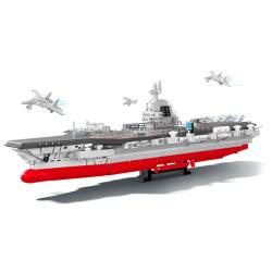 森宝积木 208127 福建舰1:750国产军事模型 690颗粒