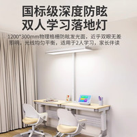 拉伯塔 LABOT落地灯护眼台灯防蓝光防近视学习灯书桌灯立式智能大路灯 【基础款5000K】护眼认证教室灯 正支架款【杆子在灯中间】