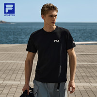 FILA斐乐男短袖T恤夏季户外透气运动训练休闲圆领上衣 175/96A/L