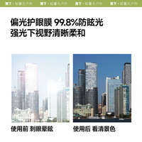 蕉下（beneunder）猫眼墨镜男女可折叠偏光太阳镜复古墨镜防紫外线时尚修饰脸型 浅灰色镜框+灰色镜片