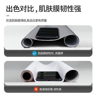 诚佳迪肤感柜门贴纸特厚自粘柜子橱柜改色防水贴膜玄关柜旧家具翻新墙纸 云雾白【特厚丝滑平面】 长2米X宽60厘米宽【赠一套工具】