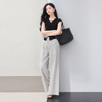 X.YING/香影 遮胯高腰 女士阔腿裤