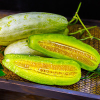 蔬农联 山东羊角蜜瓜香瓜甜瓜当季时令新鲜水果生鲜 3斤装（净重2.5-3斤）