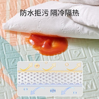 欧孕（OUYUN）婴儿折叠加厚爬爬垫xpe大尺寸宝宝爬行垫早教中心玩具游戏垫子 软萌恐龙 200cm*180cm*薄款（0.8cm左右）