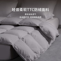 霞珍 95鹅绒被子 轻音保暖双人被芯 超蓬95灰鹅绒-轻音无异味 保暖冬被-220*240cm 冬被