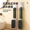 爱仕屋鞋刷子软毛鞋刷洗鞋清洁刷家用洗衣刷长柄鞋刷软毛不伤鞋 灰色【衣刷+鞋刷】【2个装】