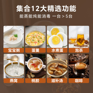 贝因美 BEINGMATE智能恒温调奶器婴儿电热水壶泡奶机冲奶粉 棕色