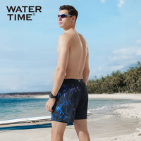 WaterTime男士泳裤双层防尴尬速干冲浪沙滩裤2025新款温泉游泳裤