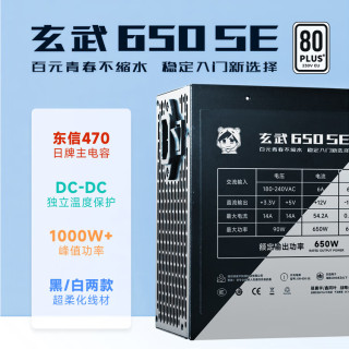 驿晨宇 80plus银牌认证 电脑电源+电源线  650W