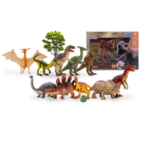 Wenno儿童恐龙模型玩具套装仿真动物玩具魔鬼鱼狮子玩具波斯猫 10只仿真动物(5801)
