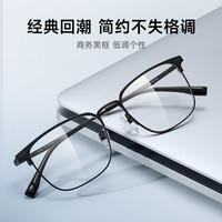 EYEPLAY/目戲 防蓝光 近视眼镜架 蔡司旗下视特耐1.56防蓝光片 搭配蔡司旗下视特耐1.56防蓝光片 11003G-BK黑色